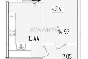 1-room apartment apartment by the address st. Krasnova (area 43 m²) - Atlanta.ua - photo 8