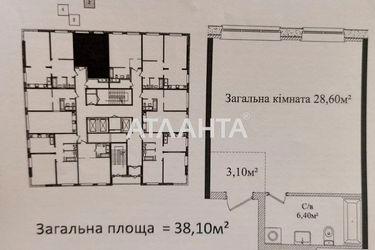 1-room apartment apartment by the address st. Gagarinskoe plato (area 38,1 m²) - Atlanta.ua - photo 7