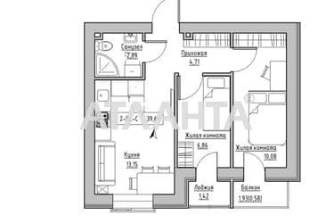 2-rooms apartment apartment by the address st. 7 km ovidiopolskoy dor (area 39,7 m²) - Atlanta.ua - photo 5