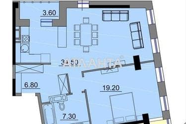 2-rooms apartment apartment by the address st. Kosvennaya Vegera (area 74,5 m²) - Atlanta.ua - photo 22