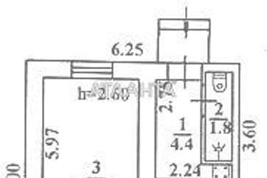 1-комнатная квартира по адресу ул. Авдеева-черноморского (площадь 22 м²) - Atlanta.ua - фото 18