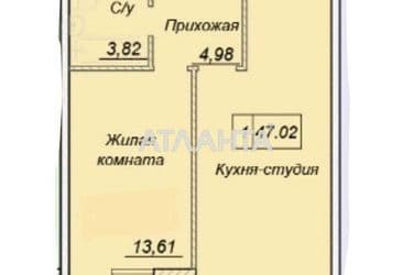 1-кімнатна квартира за адресою вул. Літературна (площа 46 м²) - Atlanta.ua - фото 17