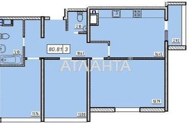 3-rooms apartment apartment by the address st. Zhemchuzhnaya (area 82 m²) - Atlanta.ua - photo 7