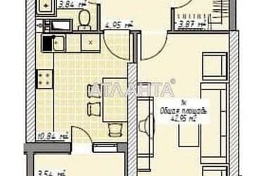 1-кімнатна квартира за адресою Курортний пров. (площа 43 м²) - Atlanta.ua - фото 33