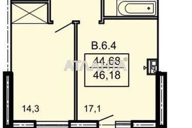 1-кімнатна квартира за адресою Тополиний пров. (площа 46,9 м²) - Atlanta.ua - фото 18