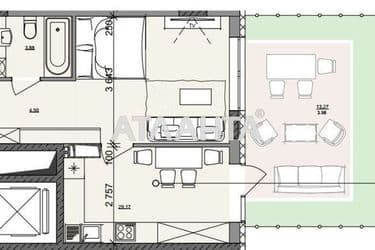 1-room apartment apartment by the address st. Bocharova gen (area 41,5 m²) - Atlanta.ua - photo 6