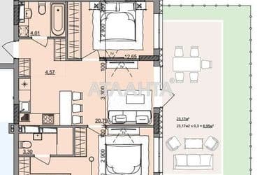 2-комнатная квартира по адресу ул. Бочарова ген. (площадь 68,0 м²) - Atlanta.ua - фото 6