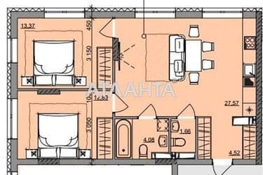 2-комнатная квартира по адресу ул. Бочарова ген. (площадь 64,2 м²) - Atlanta.ua - фото 6