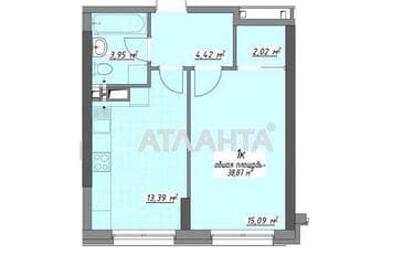 1-room apartment apartment by the address st. Glushko ak pr Dimitrova pr (area 38,9 m²) - photo 36 1-room apartment apartment by the address st. Glushko ak pr Dimitrova pr (area 38,9 m²) - Atlanta.ua - photo 36