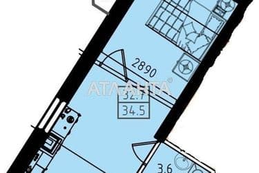 1-комнатная квартира по адресу Небесной Сотни пр. (площадь 24 м²) - Atlanta.ua - фото 12