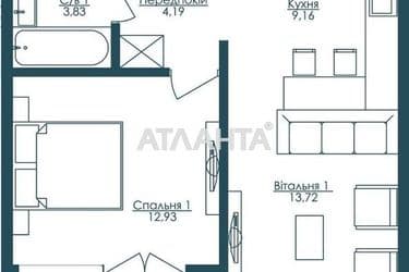 1-кімнатна квартира за адресою вул. Французький бульв. (площа 46,4 м²) - Atlanta.ua - фото 8