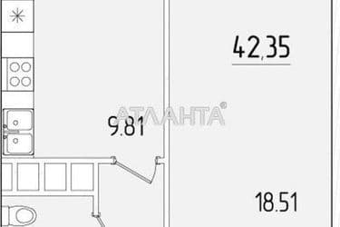 1-кімнатна квартира за адресою вул. Краснова (площа 42,3 м²) - Atlanta.ua - фото 9