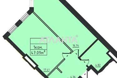 1-комнатная квартира по адресу ул. Дача Ковалевского (площадь 47,1 м²) - Atlanta.ua - фото 10