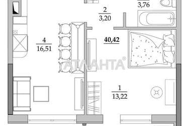 1-room apartment apartment by the address st. Vilyamsa ak (area 40,5 m²) - Atlanta.ua - photo 20