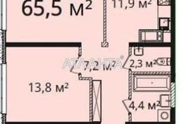 2-комнатная квартира по адресу ул. Пионерская (площадь 65 м²) - Atlanta.ua - фото 3