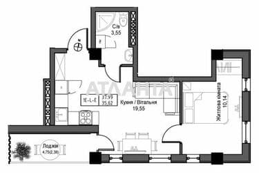 2-комнатная квартира по адресу 7 км овидиопольской дор. (площадь 35,6 м²) - Atlanta.ua - фото 5