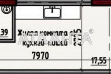 1-кімнатна квартира за адресою вул. Донського Дмитра (площа 22,1 м²) - Atlanta.ua - фото 3