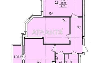 2-rooms apartment apartment by the address st. Lyustdorfskaya dor Chernomorskaya dor (area 67 m²) - Atlanta.ua - photo 24