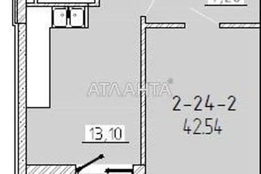 1-room apartment apartment by the address st. Krasnova (area 42 m²) - Atlanta.ua - photo 12