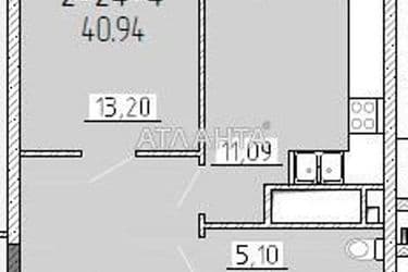1-комнатная квартира по адресу ул. Краснова (площадь 40,9 м²) - Atlanta.ua - фото 10