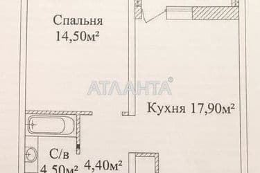 1-комнатная квартира по адресу ул. Жаботинского (площадь 44,5 м²) - Atlanta.ua - фото 14