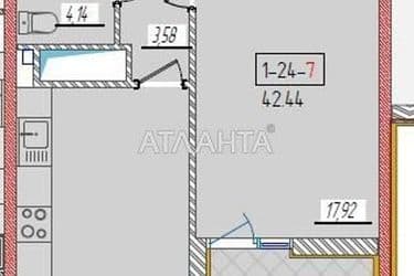 1-кімнатна квартира за адресою вул. Краснова (площа 42,4 м²) - Atlanta.ua - фото 8