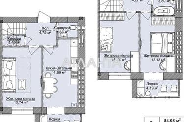 3-rooms apartment apartment by the address st. Dnepropetr dor Semena Paliya (area 84,1 m²) - Atlanta.ua - photo 4