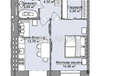 1-кімнатна квартира за адресою Дніпропетр. Дор. (площа 44,6 м²) - Atlanta.ua - фото 4