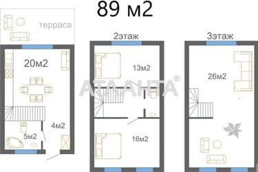 Будинок будинок та дача (площа 89 м²) - Atlanta.ua - фото 24