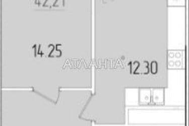 1-комнатная квартира по адресу ул. Краснова (площадь 41,8 м²) - Atlanta.ua - фото 9