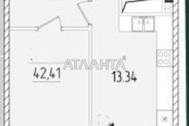 1-комнатная квартира по адресу ул. Краснова (площадь 42,1 м²) - Atlanta.ua - фото 9