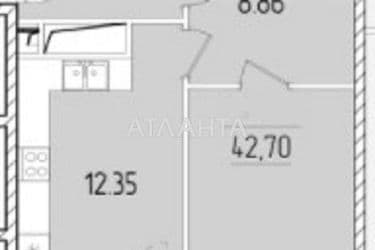 1-room apartment apartment by the address st. Krasnova (area 42,6 m²) - Atlanta.ua - photo 12