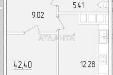 1-кімнатна квартира за адресою вул. Краснова (площа 42,4 м²) - Atlanta.ua - фото 16