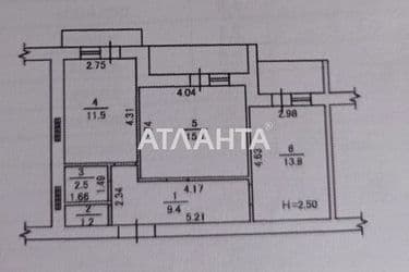 2-кімнатна квартира за адресою вул. Бочарова ген. (площа 57,9 м²) - Atlanta.ua - фото 12