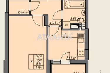 1-room apartment apartment by the address st. Vorobeva ak (area 35 m²) - Atlanta.ua - photo 17