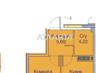 1-комнатная квартира по адресу ул. Паустовского (площадь 42,1 м²) - Atlanta.ua - фото 8