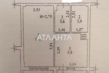 1-кімнатна квартира за адресою вул. Гранітна (площа 42 м²) - Atlanta.ua - фото 20