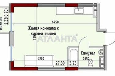 1-room apartment apartment by the address st. Radostnaya (area 33 m²) - Atlanta.ua - photo 7