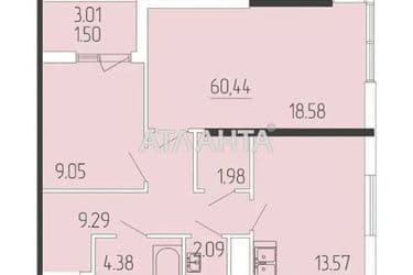 2-rooms apartment apartment by the address st. Krasnova (area 62 m²) - Atlanta.ua - photo 7