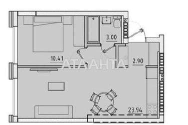 1-room apartment apartment by the address st. Avdeeva chernomorskogo (area 40 m²) - Atlanta.ua - photo 28