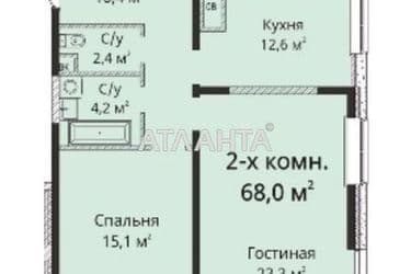 2-кімнатна квартира за адресою вул. Гагарінське плато (площа 67,5 м²) - Atlanta.ua - фото 8