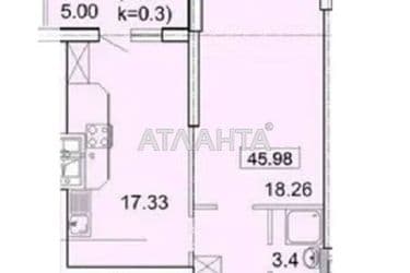 1-кімнатна квартира за адресою Тополиний пров. (площа 43 м²) - Atlanta.ua - фото 7