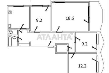 Багатокімнатна квартира за адресою Добровольського пр. (площа 85 м²) - Atlanta.ua - фото 28