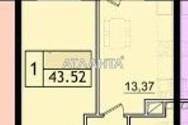 1-комнатная квартира по адресу ул. Сахарова (площадь 43,5 м²) - Atlanta.ua - фото 23