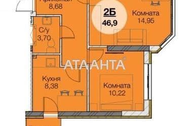 2-кімнатна квартира за адресою вул. Паустовського (площа 47,5 м²) - Atlanta.ua - фото 10