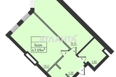 1-кімнатна квартира за адресою вул. Дача Ковалевського (площа 47,9 м²) - Atlanta.ua - фото 8