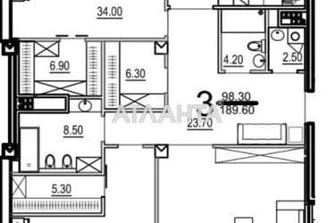 3-комнатная квартира по адресу Французский бул. (площадь 189,8 м²) - Atlanta.ua - фото 13