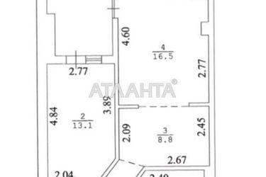 1-комнатная квартира по адресу Ванный пер. (площадь 62 м²) - Atlanta.ua - фото 15