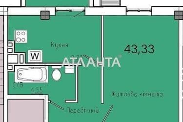 1-кімнатна квартира за адресою вул. Космонавтів (площа 40,1 м²) - Atlanta.ua - фото 13