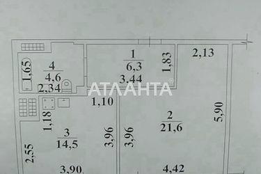 1-кімнатна квартира за адресою вул. Вільямса ак. (площа 52,5 м²) - Atlanta.ua - фото 13